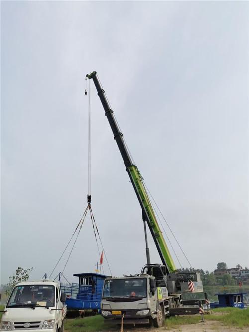 松阳县桥梁建设吊装案例